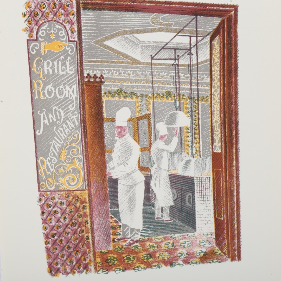 Eric Ravilious | The Grill Room and Restaurant (1937) | MutualArt
