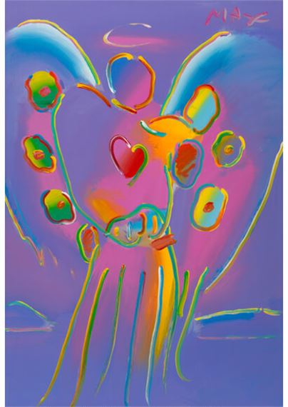 Peter Max | Angel with Heart (1993) | MutualArt