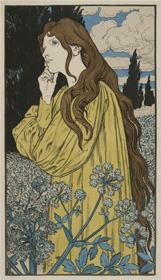 Meditation by Eugène Grasset, 1897