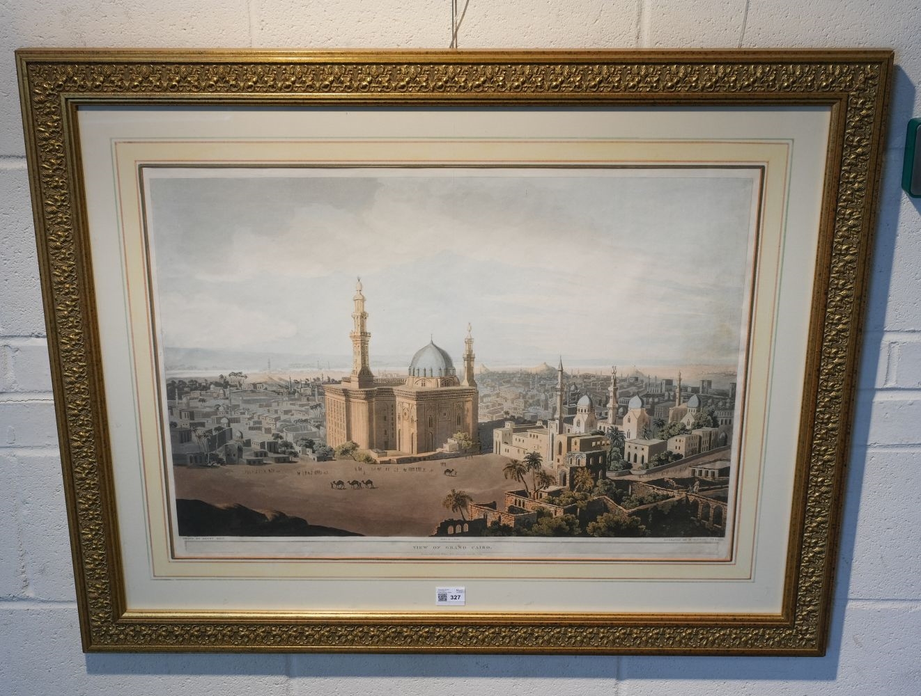 Artwork by Daniel Havell, Henry Salt, S. Rawle, View of Grand Cairo, Made of hand coloured aquatint