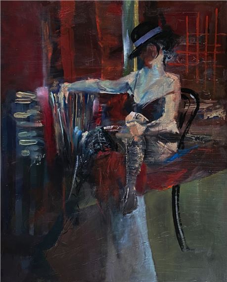 Akordeonistka by Krzysztof Mikoś, 2021