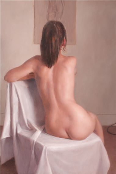 Study of a female nude by Harry Holland, c.1995