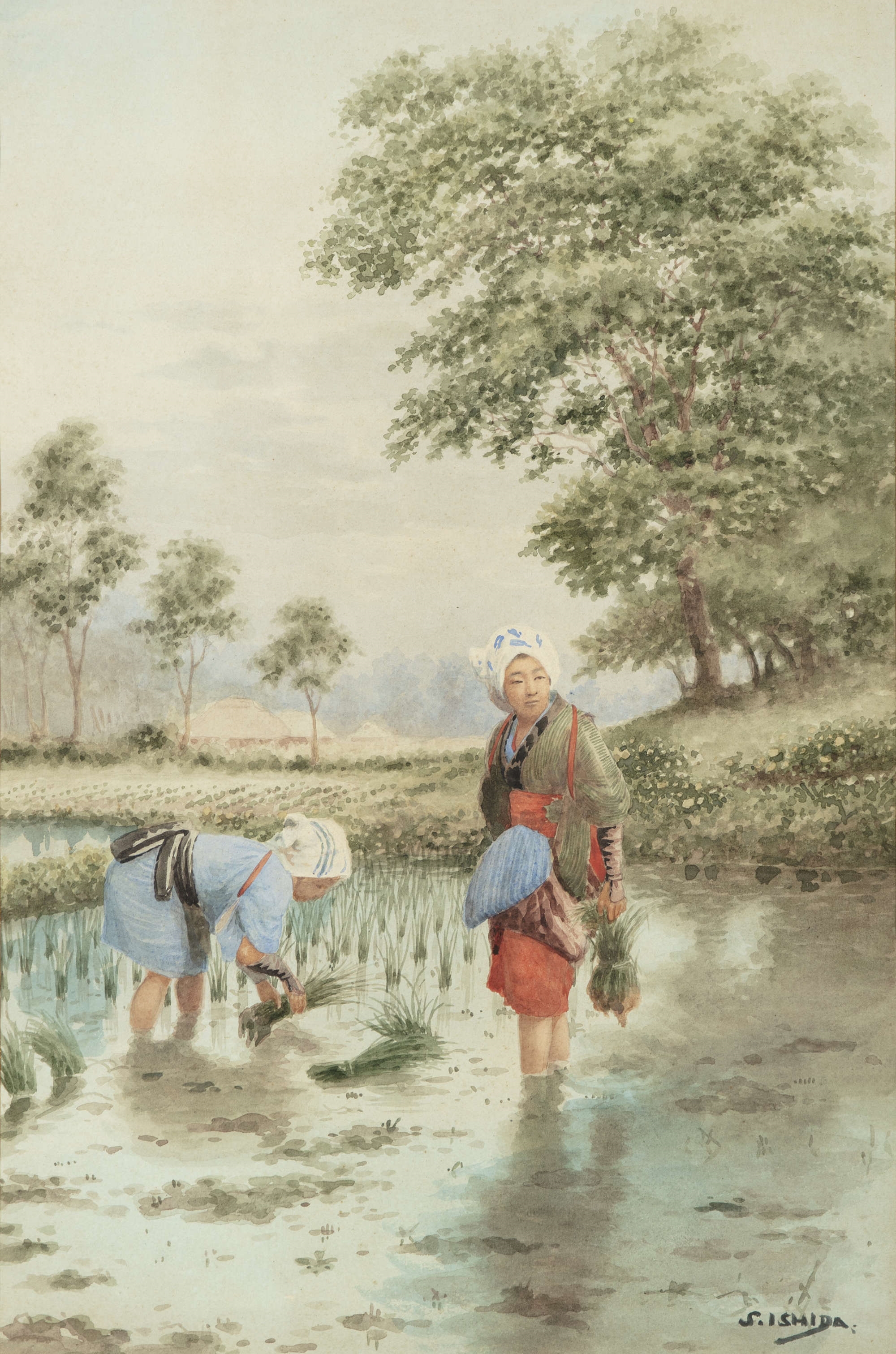 K.ISHIDA 風景画 サイン入り K.ISHIDA 風景画 サイン入り K.ISHIDA