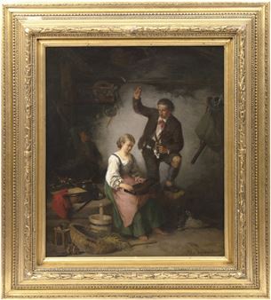 Hausmusik in bayrischer Bauernstube - Aloys Riedmüller