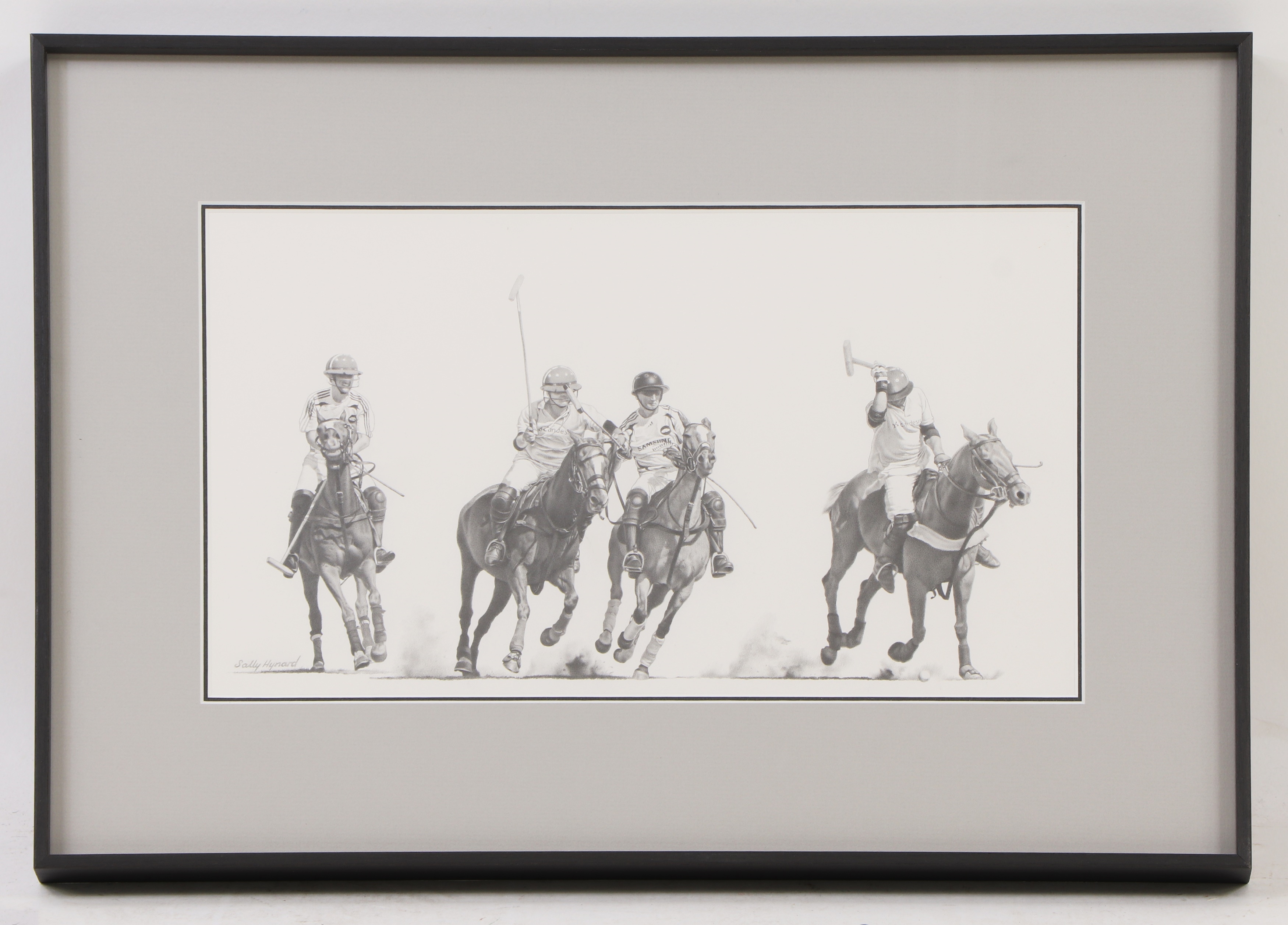 Artwork by Sally Hynard, The Match, Made of pencil and wash