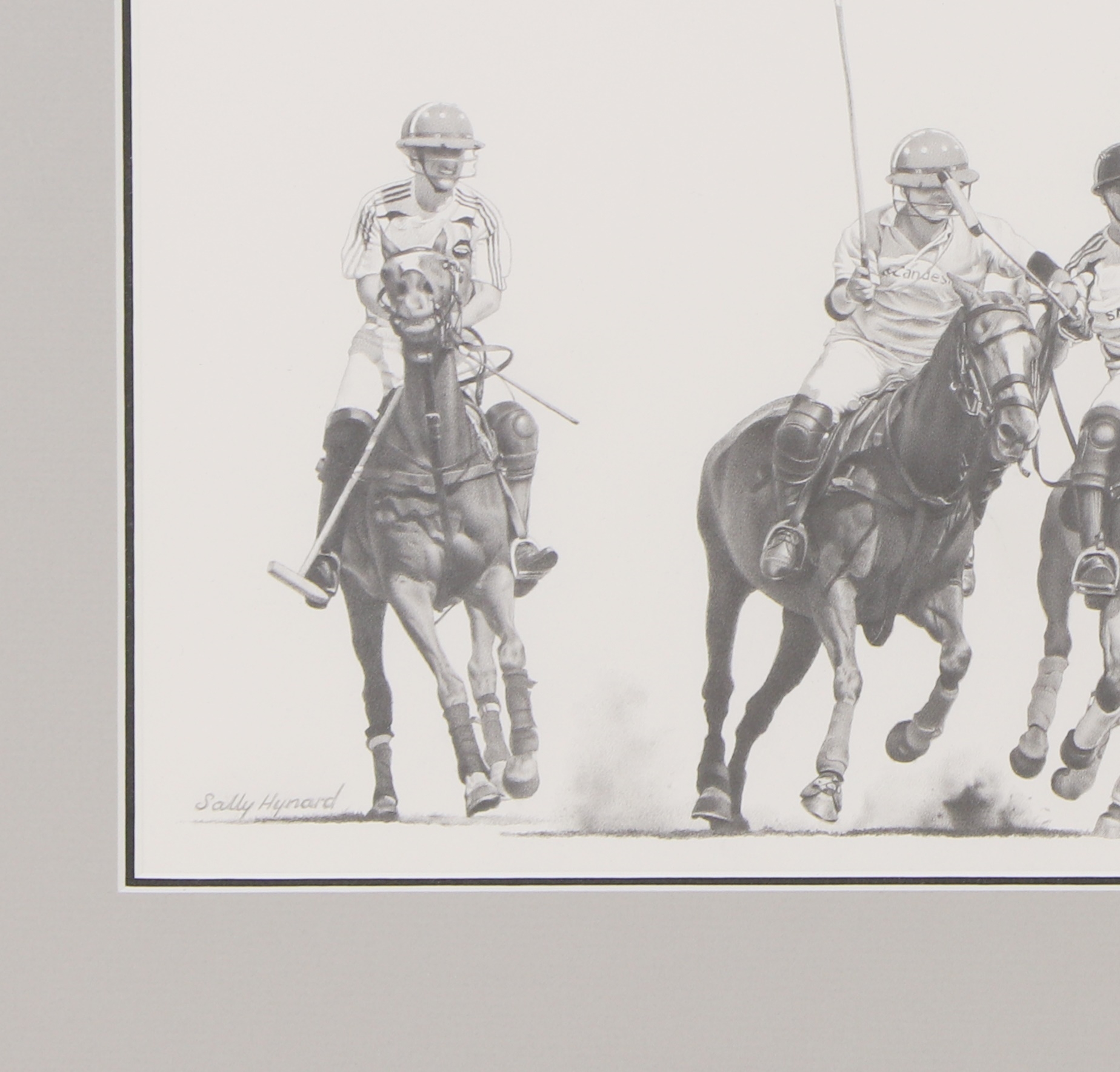 Artwork by Sally Hynard, The Match, Made of pencil and wash