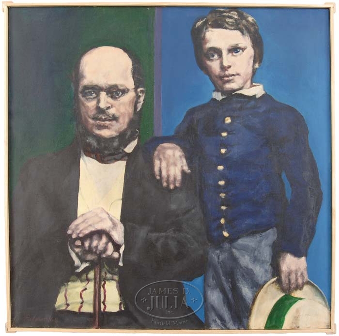 Artwork by Amanda Palmer, HENRY JAMES SENIOR AND JUNIOR, Made of oil on canvas