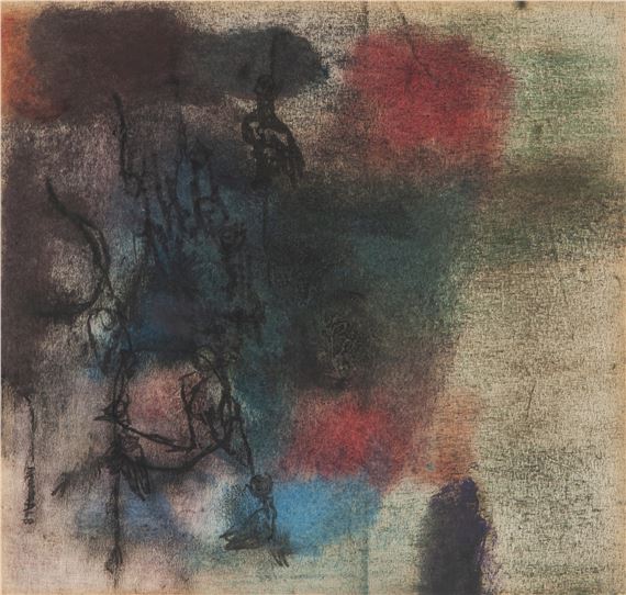 Composition with Birds by Louis Maqhubela, 1968