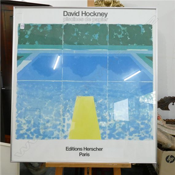 David Hockney | PISCINES DE PAPIER | MutualArt