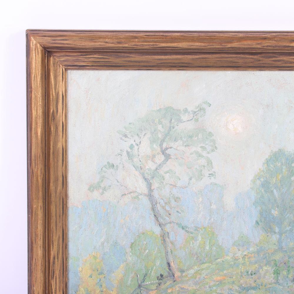 Carl Graf | untitled Impressionist landscape with setting sun (1892 ...
