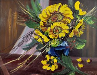 SUNFLOWER STILL LIFE - László Buberényi