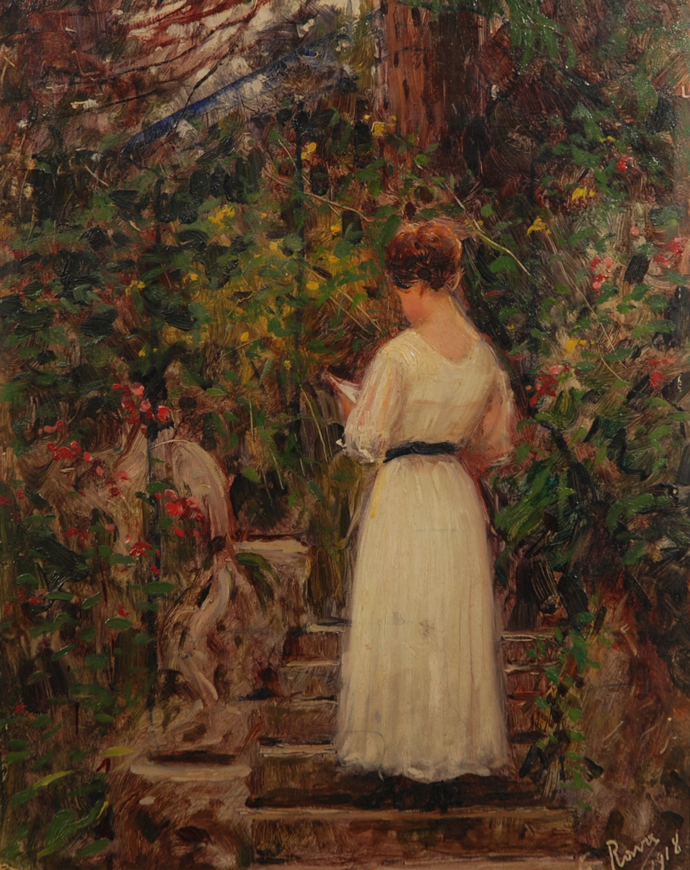 Giovanni Rava | La lettura (1918) | MutualArt