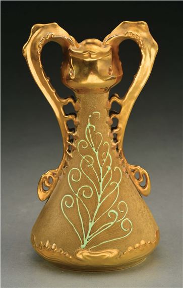 TWO-HANDLED ORNATELY DECORATED by Paul Dachsel