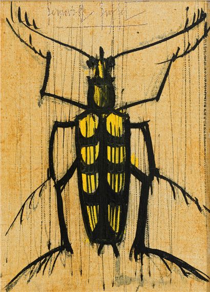 Bernard Buffet、ベルナール・ビュフェ【La Coccinelle】 Bernard Buffet | La Coccinelle (1964) | MutualArt