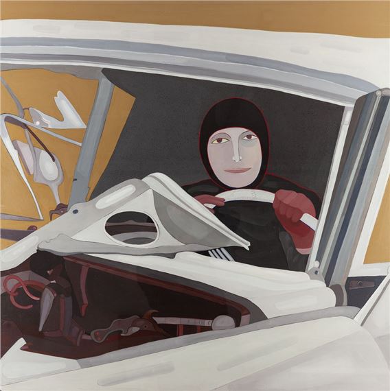 In the car II by Ewa Kuryluk, 1975