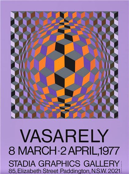Scene Glat ugentlig Victor Vasarely | Exhibition Poster for Stada Graphics Gallery (1977) |  MutualArt
