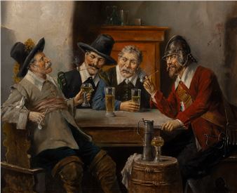 The wine drinker - Eduard von Hagen