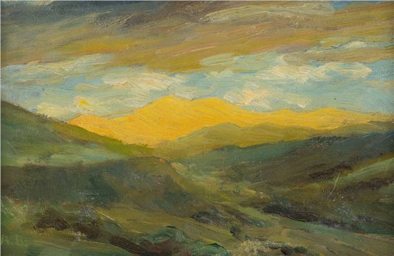 Landscape study by Monogrammist A.B.