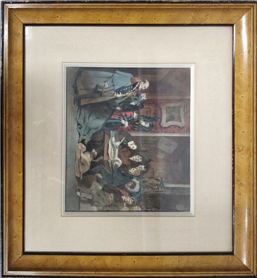 The reading of the will, Brussels by Henry Monnier, 1854