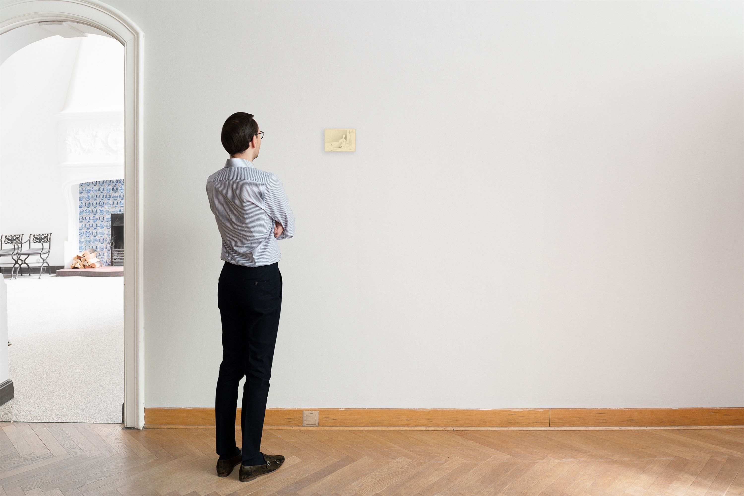 Artwork by Gottfried Brockmann, ”Die heilige Familie”., Made of Pencil on cardboard