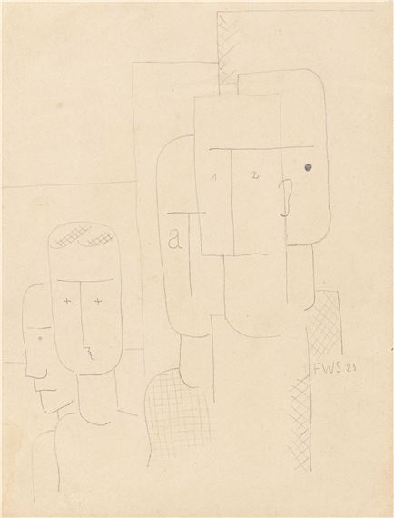 ”Arbeitergruppe”. by Franz Wilhelm Seiwert, 1923