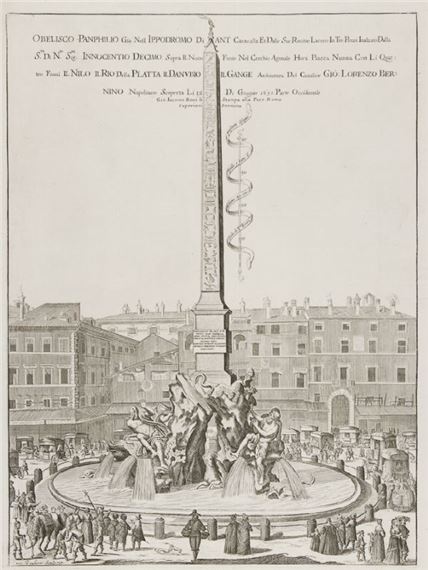 Jacques Courtois | L'obelisco di Piazza Navona. | MutualArt