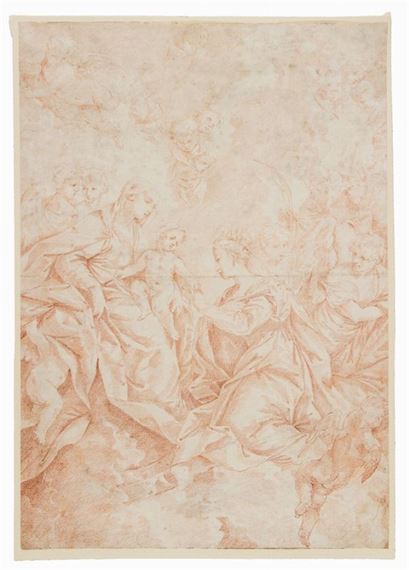 Matrimonio mistico di Santa Caterina. - Giovanni Gioseffo dal Sole