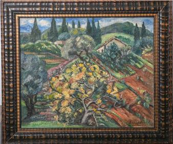 Expressive Landschaftsdarstellung - Louis Bosserdel