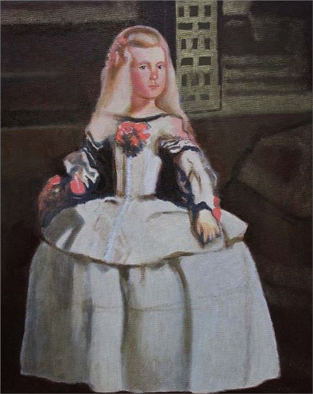 Infantka (kopia obrazu D. Velazqueza) by Maria Prokop, 2009