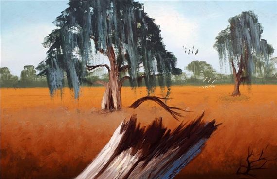 FLORIDA HIGHWAYMEN RUST LANDSCAPE by Alfred Hair