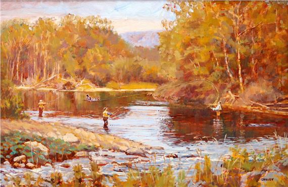 Hatchery Pool, Margaree River by Joseph Crilley, 1997