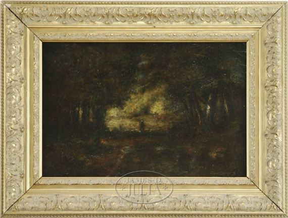 George Inness, Jr. | FIGURE IN WOODLAND CLEARING | MutualArt