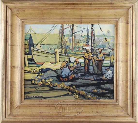 REPAIRING THE NETS by Sidney Miller Wiggins