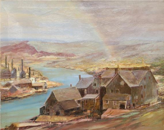 "The Rainbow: Near Bethlehem, PA" by Miles Jefferson Early, 1934