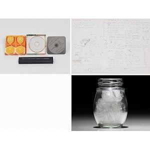 1. etude no. 7, variation for orange-soda／2. etude no. 12, variation for 50 kinds of bottles／3. Performance notes & a score "hanging ice - hot water & tea - water & paper" - mamoru