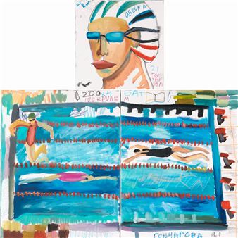 Water-swimming - Natasha Goncharova