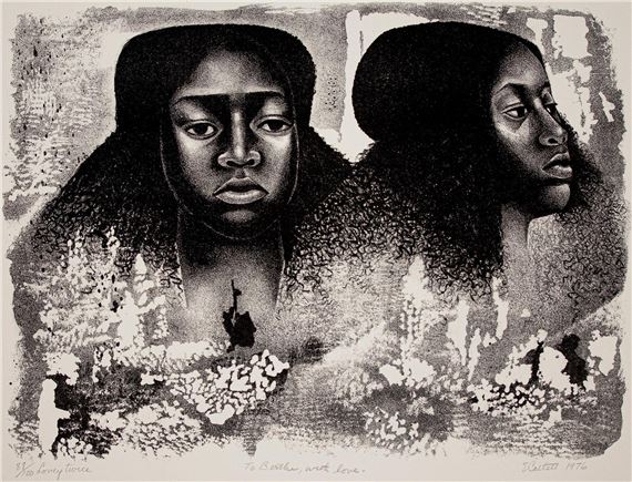 Lovey Twice by Elizabeth Catlett, 1976