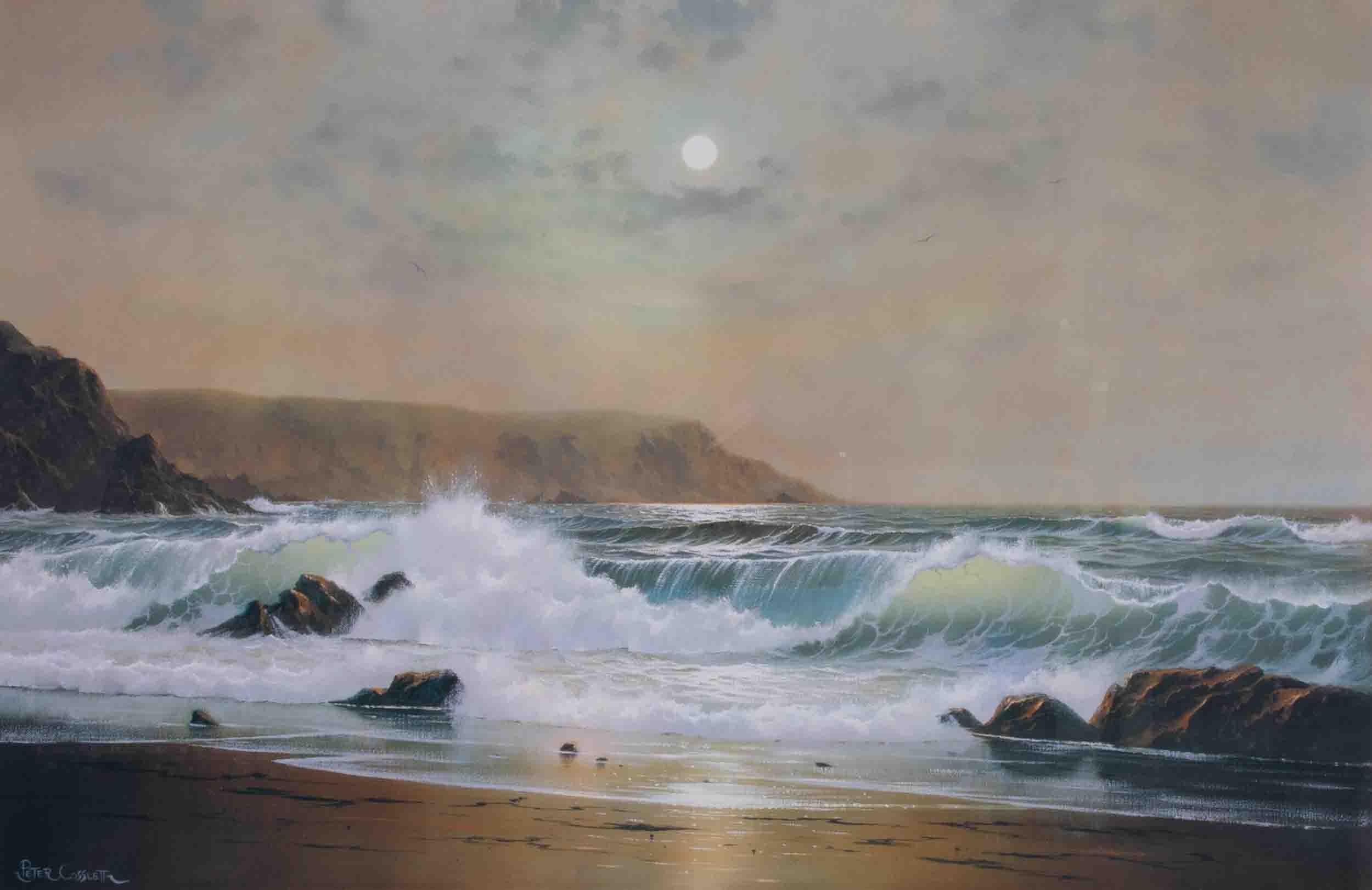 Peter Cosslett Moonlit Sea MutualArt