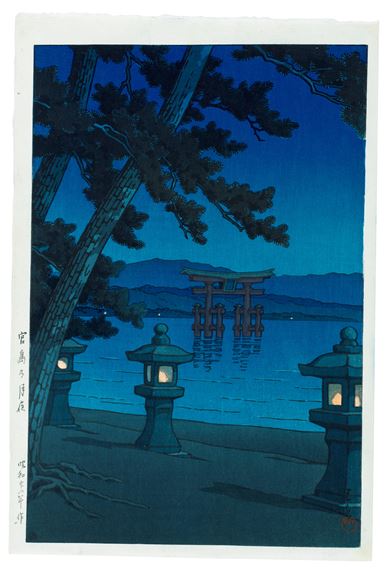 Miyajima no tsukiyo (Moonlit Night at Miyajima)