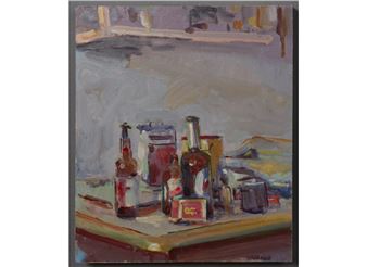 Still Life with Red Labels - Robin Durand