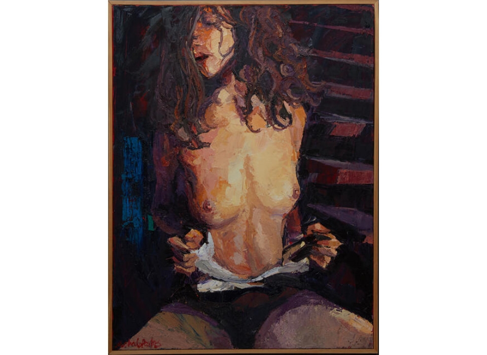 Artwork by James Michalopoulos, Noting Passion, Made of oil on canvas