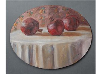Pomegranate Still Life - Katherine Rutledge