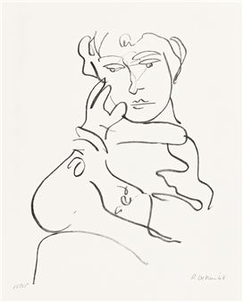 Robert De Niro Sr. | Faceless Reclining Nude (1962) | MutualArt