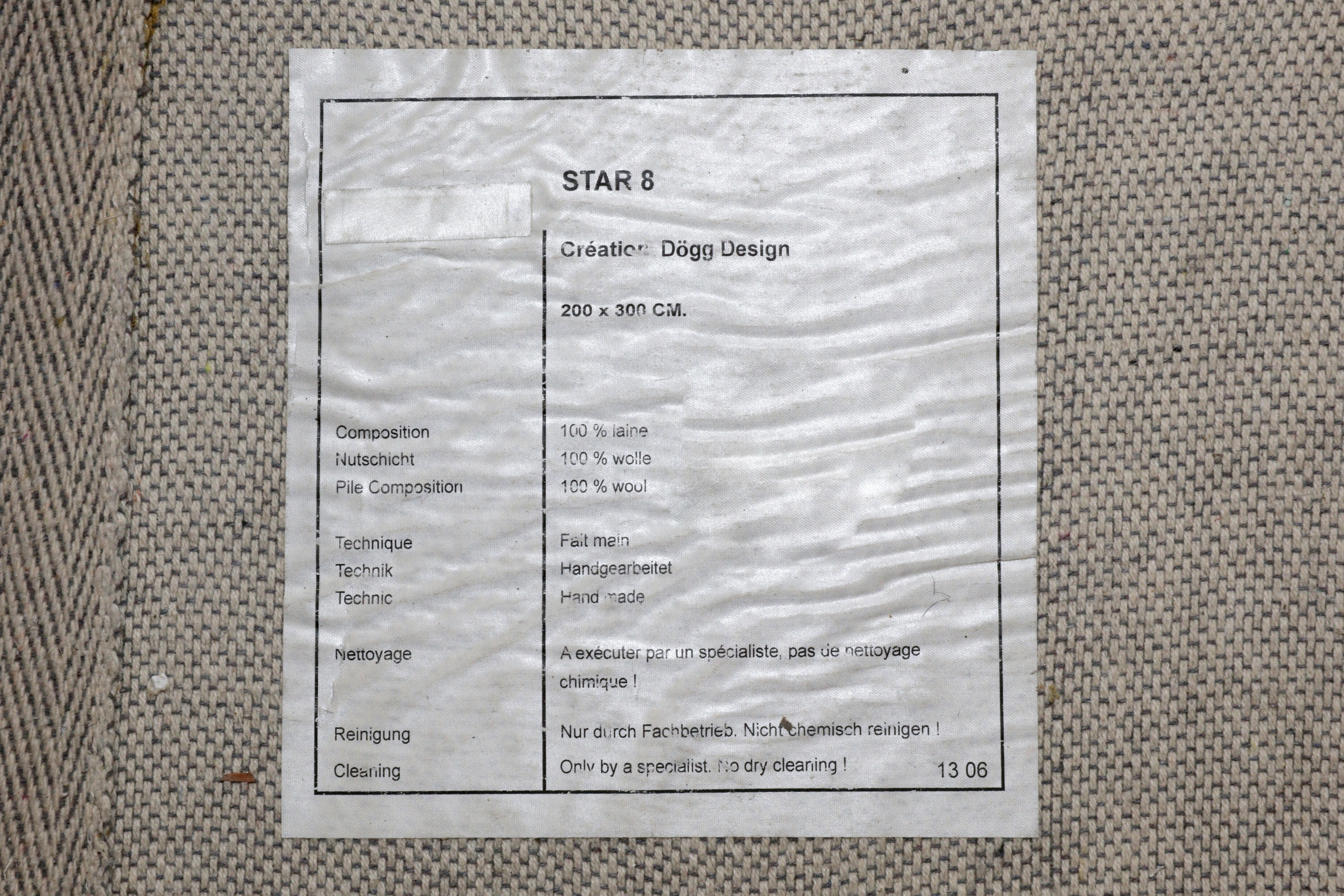 Artwork by Dogg Gudmundsdottir, A Star 8 wool rug, Made of wool