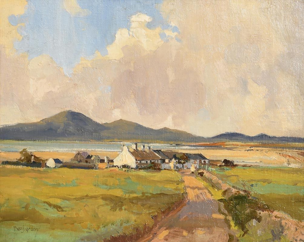 Artwork by Theodore James Gracey, Connemara, Made of oil on board