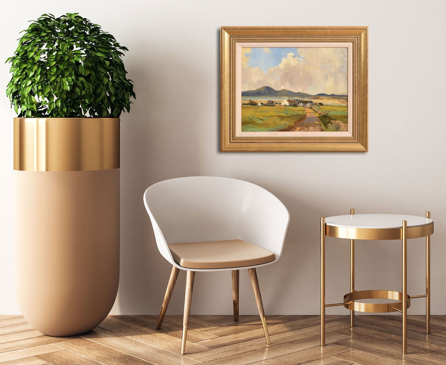 Artwork by Theodore James Gracey, Connemara, Made of oil on board