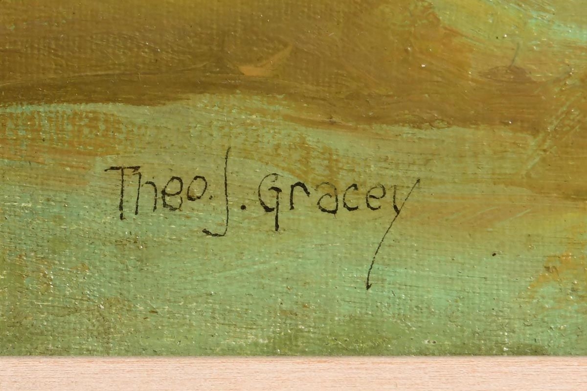 Artwork by Theodore James Gracey, Connemara, Made of oil on board