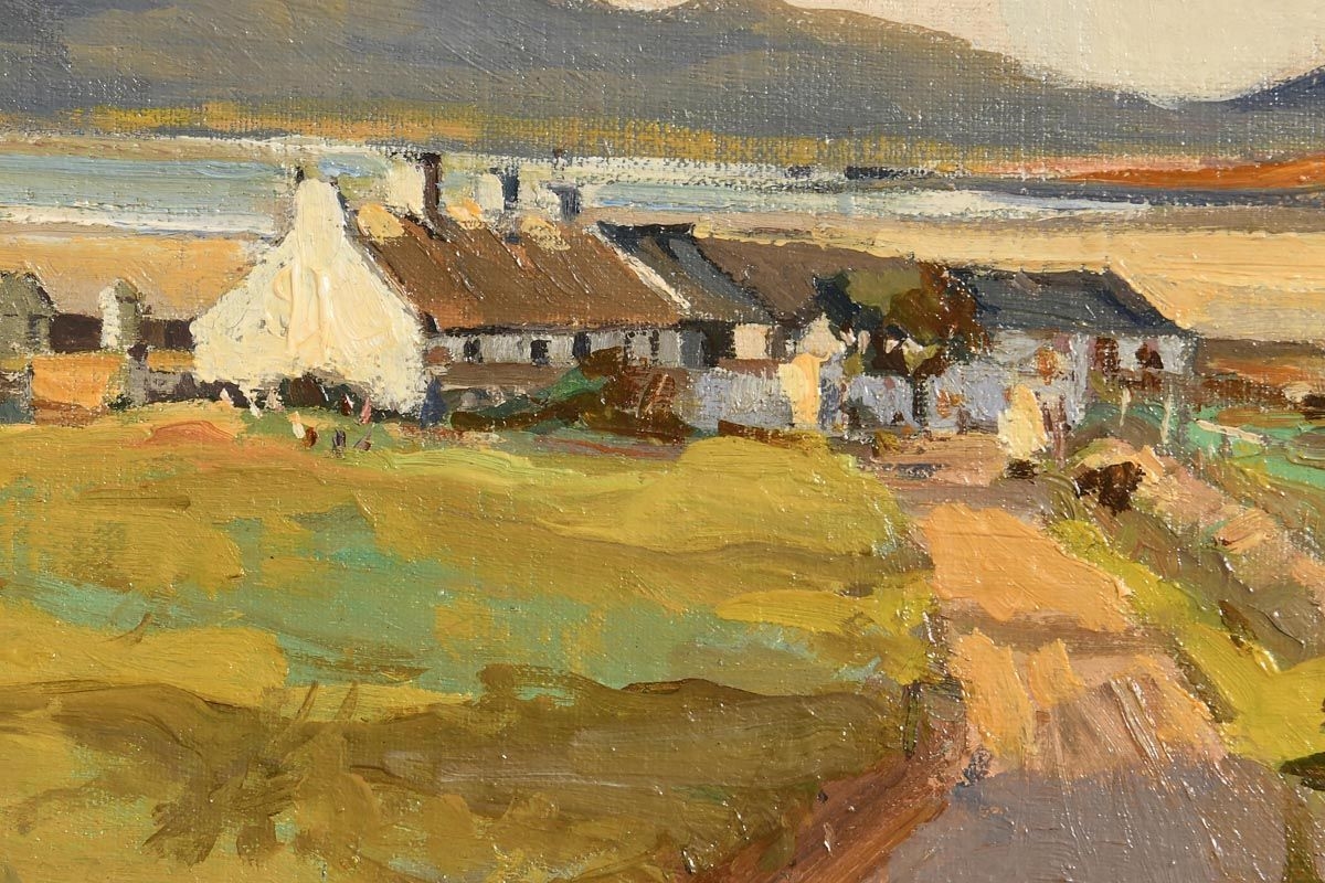 Artwork by Theodore James Gracey, Connemara, Made of oil on board