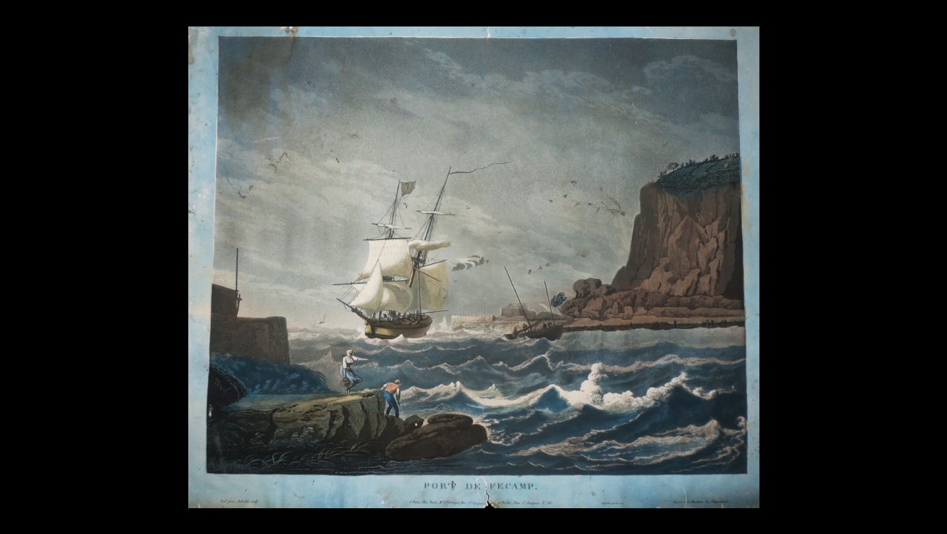 Artwork by François Aubertin, PORT DE FÉCAMP, Made of Aquatint