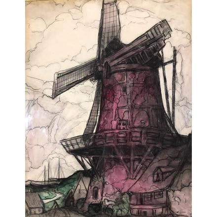 Marc Aurele Fortin Le Moulin Rouge Du Quebec 1940 Mutualart